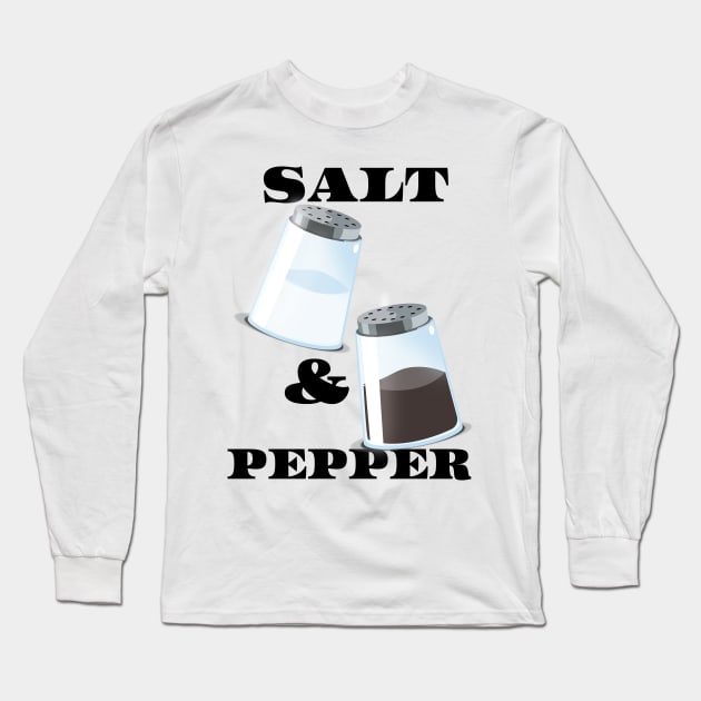 Salt and Pepper Long Sleeve T-Shirt by nickemporium1